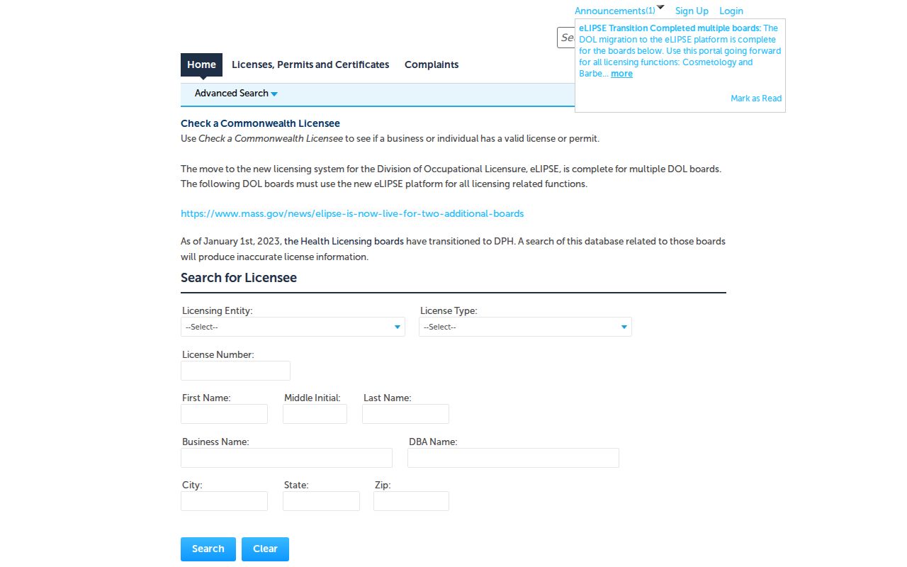 Watertown resident lookup occupational license search