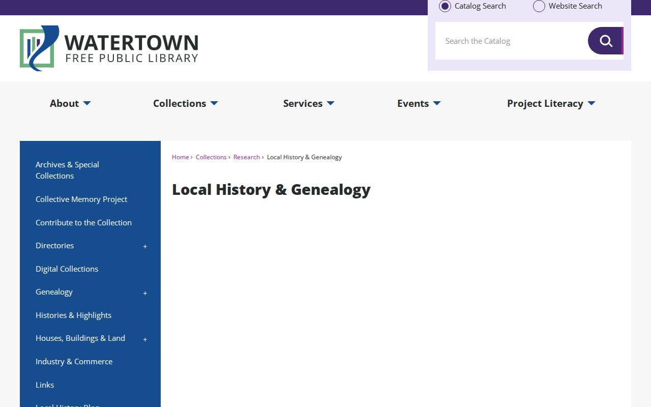 Watertown residents directory local history collection